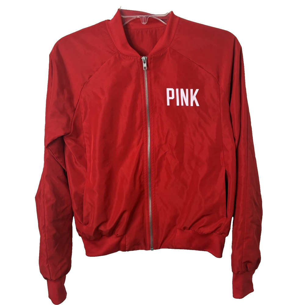 Pink Victoria's Secret Women's Full Zip Phillies Bomber Jacket Size XS